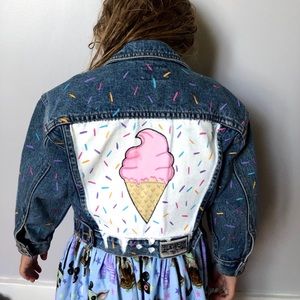 Hand painted “Scream for Ice Cream” Jacket